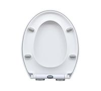 Toilet lid O-Shaped Toilet Seat, Slow Soft Close Toilet Seats White, Top Fixing, Stay Tight Toilet Lid Oval Shape, Quick Release Easy to Clean for Bathroom Washroom Home