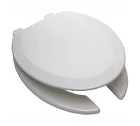 Toilet lid Toilet Seat Elongated Open Front with Lid Elongated Toilet Seat Slow Close Hinge Made of PP Plastic for Rental Or Commercial Use White