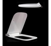 Toilet lid Ultra-Thin Toilet Seat, Soft Close Lid, Take-Off Quick Release Design, PP Material, Easy Install, White