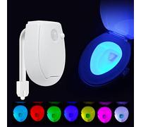 Toilet Light with Motion Detection White Sensor LED Bathroom Toilet Bowl Light