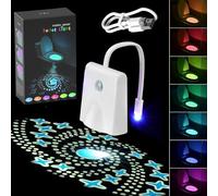 Toilet Lights Inside Toilet, USB Rechargeable Motion Activated Toilet Night Light Motion Sensor, LED Toilet Bowl Light, Toilet Seat Light for Men Women Dad Presents for Men Fathers Day Christmas