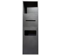 Toilet niche,Stainless Steel Shower Niche, Embedded Wet Room Alcove, Waterproof Shampoo Toiletry Toilet Paper Shower Organiser, Home Living Room Kitchen Bathroom S(Grey 200x700x135mm/7.87x27