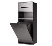 Toilet niche,Stainless Steel Shower Niche, Wet Room Wall Shelf Recess, Shampoo Toiletry Toilet Paper Trash Can Storage Alcove, Home Improvement, Kitchen Bedroom Ba(Grey 25.59x11.81x5.51in/65