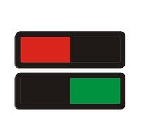 Toilet Occupied/unmanned Status Sign, 4.7x1.6in/7.9x2.7in Vacant Occupied for Bathroom Door Home Office Restroom Conference Hotles Hospital, Slider Indicator Tells Whether Room Or Occ