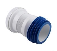 Toilet Pan Connector Flexible WC Waste Pipe Adjustable 20cm Slinky Soil Drain Hose for Bathroom Sink Fittings White Blue(B)
