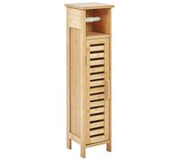 Beliani Toilet Paper Cabinet Olathe Bamboo Wood Light Brown