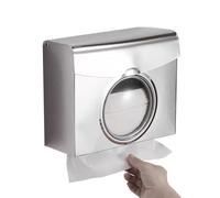 Toilet Paper Dispenser - Wall Mount, Stainless Steel Box | Waterproof Tissue Storage Case, Commercial Towel Organizer with Hotel Airport Toilet Bathroom Towel Drying Plant Use