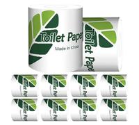 Toilet Paper for Bathroom,Bath Tissues | 10 Rolls of Safe Toilet Paper - Sustainable Toilet Paper, Kitchen Paper Towels, Eco Friendly Dining Napkins