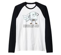 Toilet Paper Hero I Hate My Job Funny Office Humor Raglan Baseball Tee