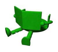 Toilet Paper Holder - 3D Printed Funny Decor | Cute Reading Novelty Bathroom Accessory, Creative Organizer for Kitchen Trailer Camping Travel, Daily Utility with Decorative Charm