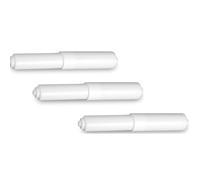 Toilet Paper Holder - 3pcs Toilet Paper Holder Replacement Roller Plastic Spring Loaded Toilet Tissue Roll Holder Insert,white Toilet Replacement Roller Spring Loaded,Plastic Toilet Tissue Roll Holder