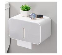 Toilet Paper Holder,Bathroom Tissue,ABS Box,Push-open Lid,Foldable Hanging Rod,Suitable for(Color1)