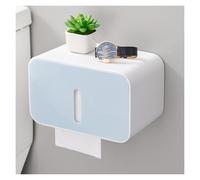 Toilet Paper Holder,Bathroom Tissue,ABS Box,Push-open Lid,Foldable Hanging Rod,Suitable for(Color2)