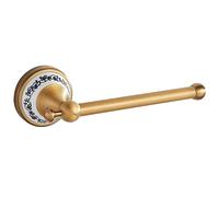 Toilet Paper Holder, Bathroom Toilet Paper Roll Holder Antique Bronze Brass Wall Mounted Bathroom Hardware Accessories,Porcelain Design