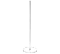 Toilet Paper Holder - Clear Plastic Holder, Floor Mounted Holder | Minimalist Bathroom Accessory, Vertical Capacity System, Space Saving Toilet Feeding Unit