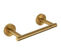 Toilet Paper Holder, Double Post Pivoting Tissue Roll Holder, Stainless Steel Rustproof Wall Mount TP, Large Mega Roll Compatible for Bathroom, Commercial & RV Gold