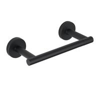 Toilet Paper Holder, Double Post Pivoting Tissue Roll Holder, Stainless Steel Rustproof Wall Mount TP, Large Mega Roll Compatible for Bathroom, Commercial & RV Black