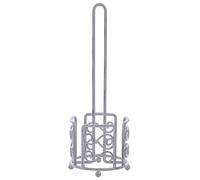 Beliani Toilet Paper Holder Mandi Metal Grey, Grey