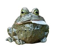 Toilet Paper Holder - Resin 20cm, Toad Animal Tissue Dispenser, Whimsical Bathroom Roll Holder for Home Apartment Farmhouse RV Restroom Vanity Decor Use Decorative Tissue Storage Accessory