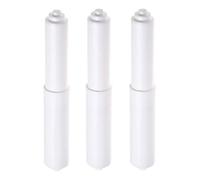 Toilet Paper Holder Rollers 3pcs White Toilet Roll Holder, Plastic Toilet Tissue Roll Holder Insert Spring Loaded Bathroom Replacement Roller Easy installation (White)