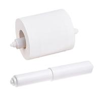 Toilet Paper Holder Rollers Plastic Spring Loaded Toilet Tissue Roll Holder Replacement Spindle 2 Pcs, toilet roll holder