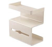 Toilet Paper Holder Shelf | No Drilling Toilet Paper Holder | Modern Stand Space-Saving for Powder Room RV Guest Bath Apartment Home