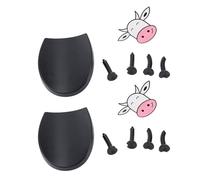 Toilet Paper Holder Stand Colorful Cow Shape Self Standing Toilet Roll Rack for Home Bathroom ABS Material 15x9cm 2PCS