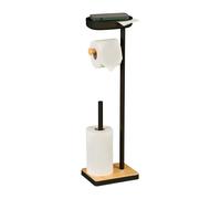 Toilet paper holder, toilet roll holder with shelf, free-standing design