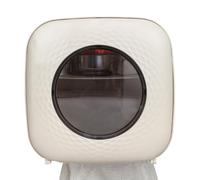 Toilet Paper Holder Wall Mount - Adhesive Toilet Roll Holder Box, Waterproof Face Wipe Organizer with Storage Shelf for Car, Travel, RV, Living Room, Kitchen, Hotel, Bathroom, Space-Saving Design for