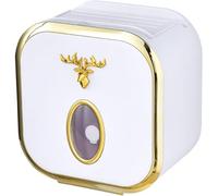 Toilet Paper Holder Wall Mount Tissue Box Cover Bathroom Storage Box, Light Luxury Design