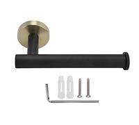 Toilet Paper Holder Wall Mounted 304 Stainless Steel Modern Black Gold Bathroom Tissue Roll Holder Easy Install Durable Rustproof for Home Toilet
