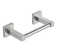 Toilet Paper Holder Wall Mounted for Bathroom, Double Post Pivoting Square Tissue Holders Roll Holder Hangers Toilet Paper Stand (Silver)