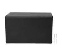 Toilet Paper Holder with Shelf Space Aluminum Wall Mounted Tissue Roll Holder Box for Bathroom Kitchen (Black)