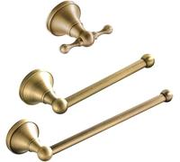 Toilet Paper Holder with Shelf Vintage rol Bathroom Shelves Bronze Accessories Sets, Antique Brass Wall Mounted Holder, Towel Ring, Robe Coat Hook, Bat