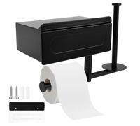 Toilet Paper Holder,Wood Papers Towel Holders Large Capacity Paper Storage Drawer Holder Drawer Bathroom Tissue Holders Easy to Use Suitable for Home
