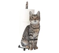 Toilet Paper Holders Cat Shape Toilet Paper Holder Wall Tissue Dispenser Bathroom Toilet Roll Orgainzer for Kitchen Table Grey