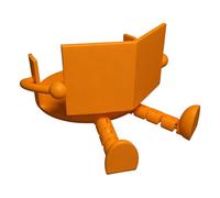 Toilet Paper Holders Stand, 3D Printed Funny Reading Figure, Cute Napkin Stand with Stable Base, Bathroom Paper Holder, Decorative Holder with Whimsical Design, Tissue Stands for Kitchen & RV