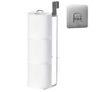 Toilet Paper Holders, Toilet Roll Holder Free Standing,Over The Tank Toilet Paper Holder Stand,Self Adhesive Wall Mounted Toilet Roll Storage for 4 Roll Tissue, Two Installation Methods