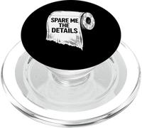 Toilet Paper Joke Humor Spare me the Details PopSockets PopGrip for MagSafe