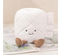 Toilet Paper Plush, Cute Funny Bathroom Decor for Adults Kids, Fluffy Stuffed Animal Novelty Pillow, Weird Gift for Friends