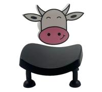 Toilet Paper Roll Holder - Decorative Funny Cow Figurine, Paper Towel Dispenser Kitchen Stand, Novelty Bathroom Rack, Vertical Home Decor Accessory | Restroom Washroom Organizer for Farmhouse