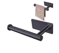 Toilet Paper Roll Holder | No Drilling Bathroom Tissue Holder | Rust-Proof Stainless Steel Organizer Towel Stand for Apartment Indoor Home Kitchen Restroom Hotel RV Dorm