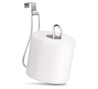 Toilet Paper Roll Holder, Over The Tank Loo Roll Holder, Bathroom Toilet Paper Storage (Silver)