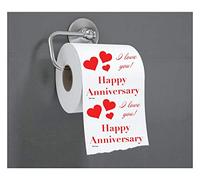 Toilet Paper Rolls-Happy Anniversary Funny Gag Gift For Him or Her Men Women.