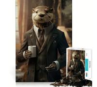 Toilet Paper Sea Otter Teenagers 1000 Piece Jigsaw Puzzle Brain Challenge Toy Shared Fun Clear Cut Warm Surprise 50x75cm