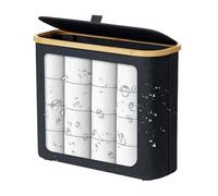 Toilet Paper Storage - Toilets Roll Basket, Toilet Paper Storage With Lid For 12 Rolls, Free Standing Large Bin | Tissue Container Bathroom Tissues Restroom Corner Shelf Floor Under Sink Organization