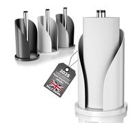 Toilet Paper Towel Holder, Stainless Steel Freestanding Bathroom Tissue Organizer, Rolls Storage Holder, Paper Towel Dispenser for Bathroom Kitchen Suitable for kitchen, bathroom and home use (White)