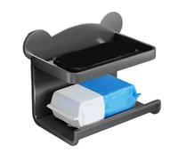 Toilet Paper Wall Holder No-Drilling Adhesive 2-Layer Organizer
