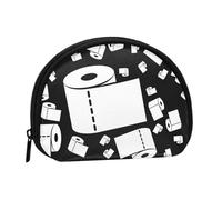 Toilet Paper, Women's Storage Bag Shell Makeup Bag Small Coin Purse Shell Change Pouch