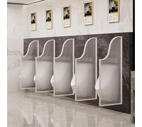 Toilet Partition Urinal Screen PanelWallMounted Men’s Privacy Divider 2Piece White Urinal Protection Screen for Enhanced Restroom Privacy and Hygiene